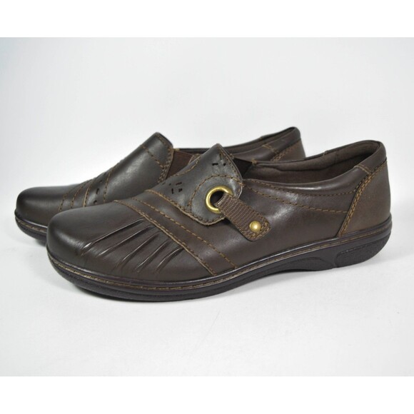 Earth Origins Brown Leather Glendale Gabriella Comfort Shoes Sz 9 M - Picture 4 of 11